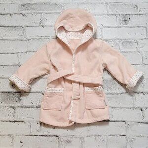 INDIGO pink terrycloth bath robe baby 0-12 months
